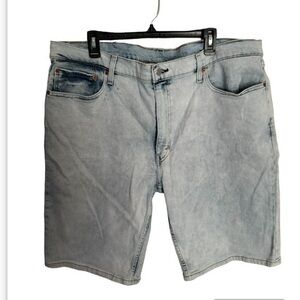LEVIS mens 502 light wash taper denim jeans shorts size 42